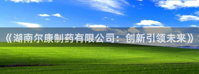 usdt九游会老哥俱乐部:《湖南尔康制药有限公司:创新引领未